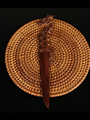 日本创业五十周年 生肖龙 纪念款 铸铜 刀切，品相完美，带原装桐木供箱