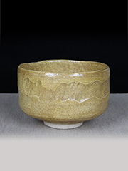 日本茶碗 专用茶道 大器茶碗 釉黄色 莹润肥厚 密度高 保温性强