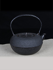 日本铁壶 正寿堂造 细霰纹 车轴型 老铁壶 实用型铁壶必备