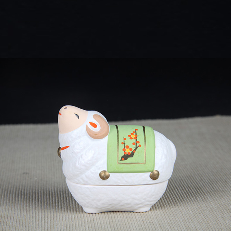 日本茶器 日本绵羊香盒