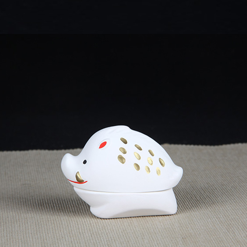 日本茶器 日本猪型香盒