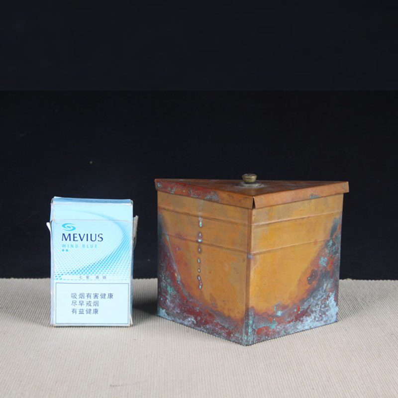 日本茶器 日本铜质灰桶